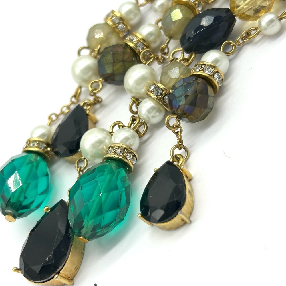 Erickson Beamon Rocks Beaded Drop Fringe Necklace - Picture 7 of 8